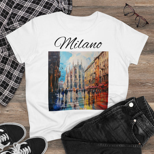 "Milano" Italy, Women's T-Shirt, graphic tee