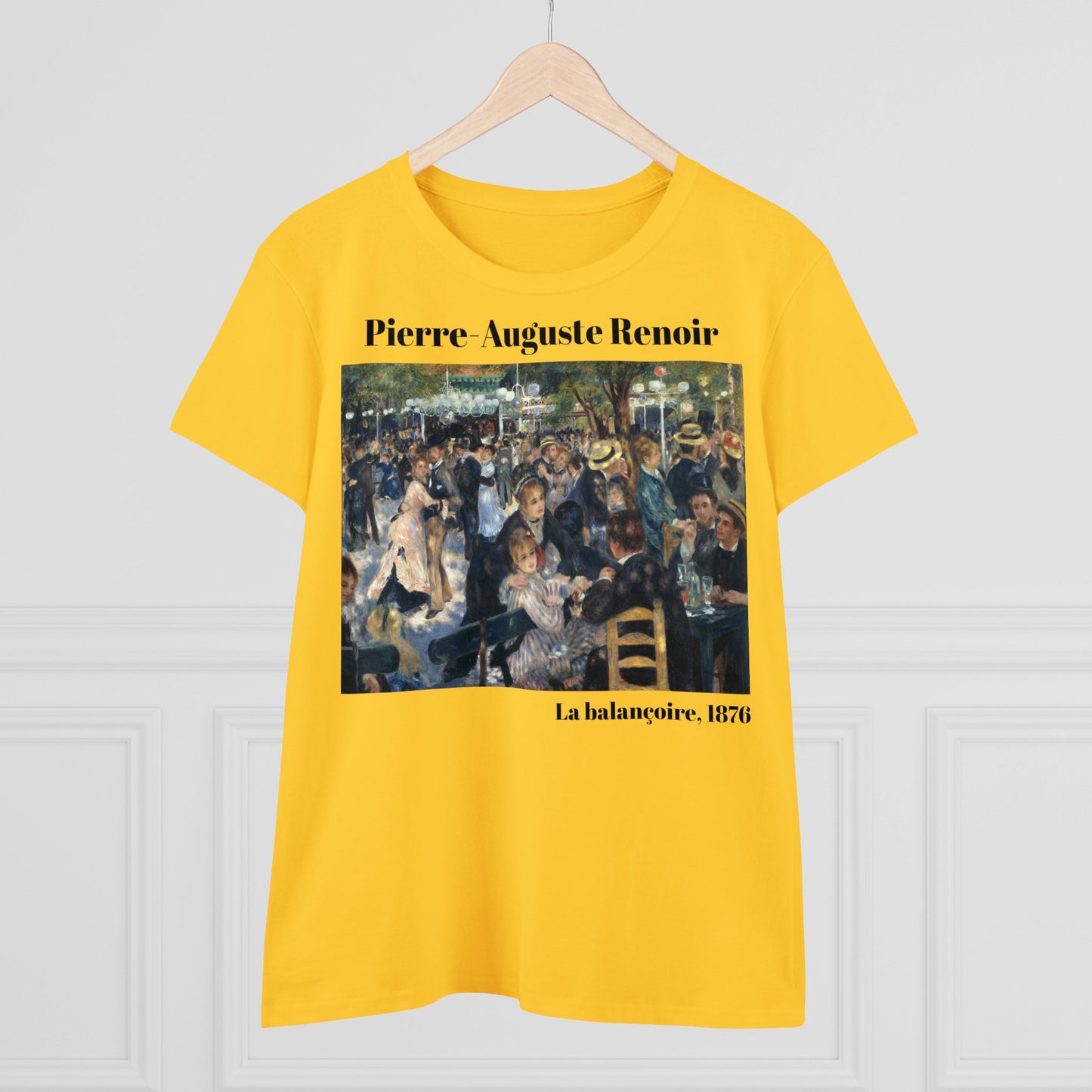 Pierre-Auguste Renoir "La balançoire" Women's T-Shirt, modern art graphic tee