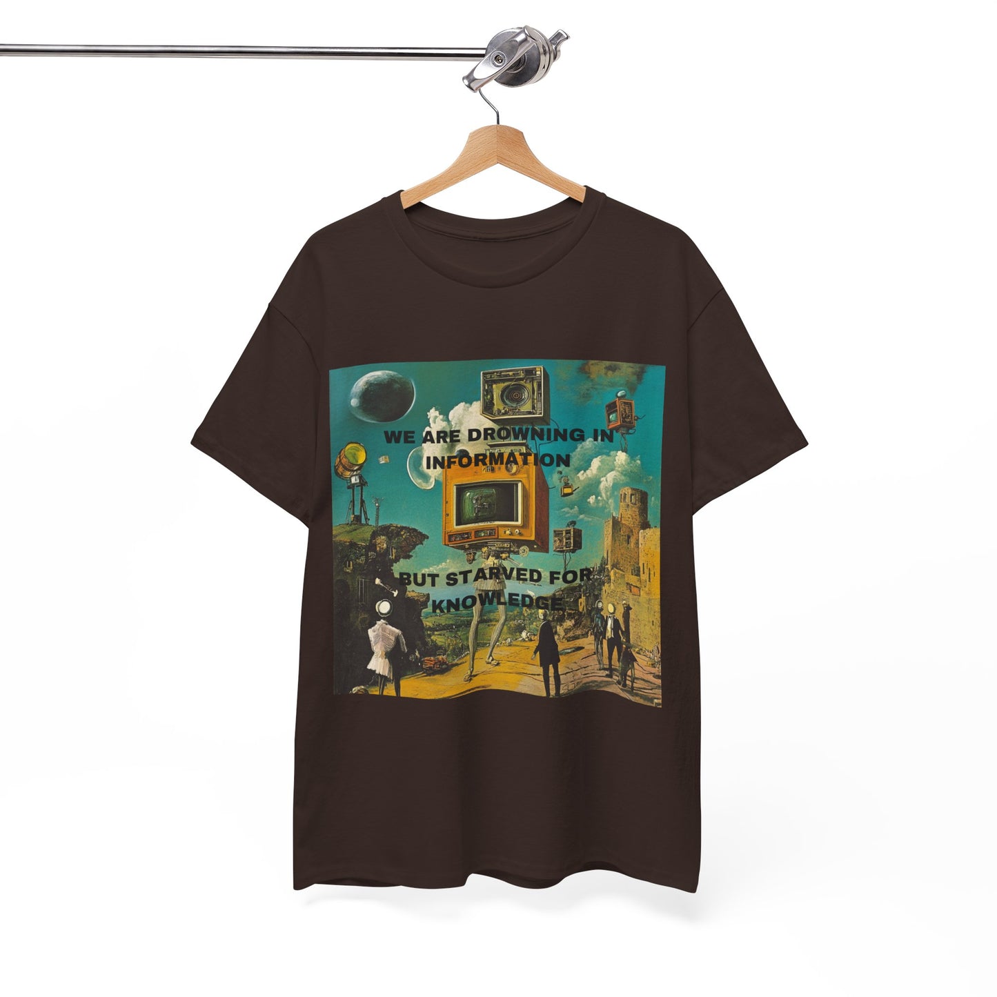 "Information Overload" Men's T-Shirt, cotton artsy tshirt