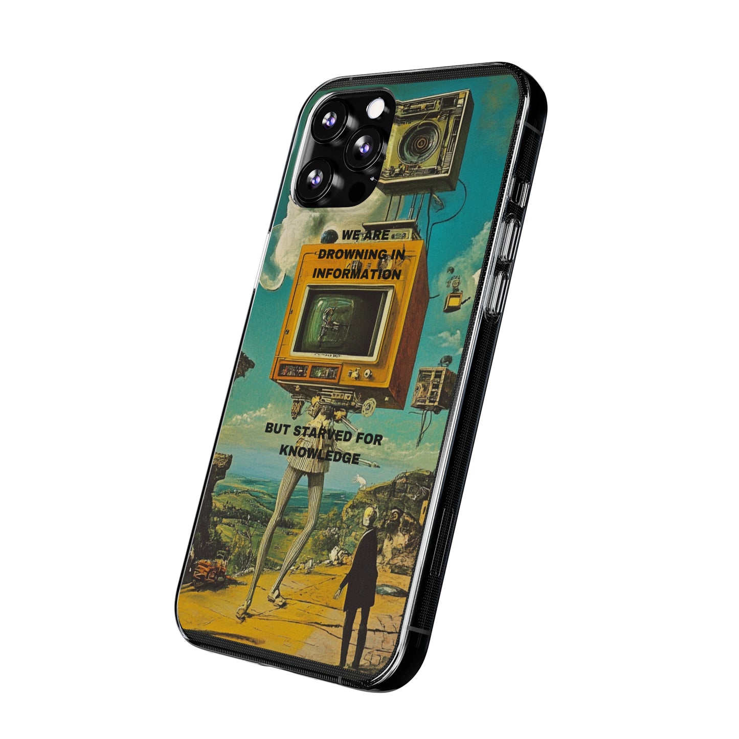 "Starved For Knowledge" Soft Phone Case