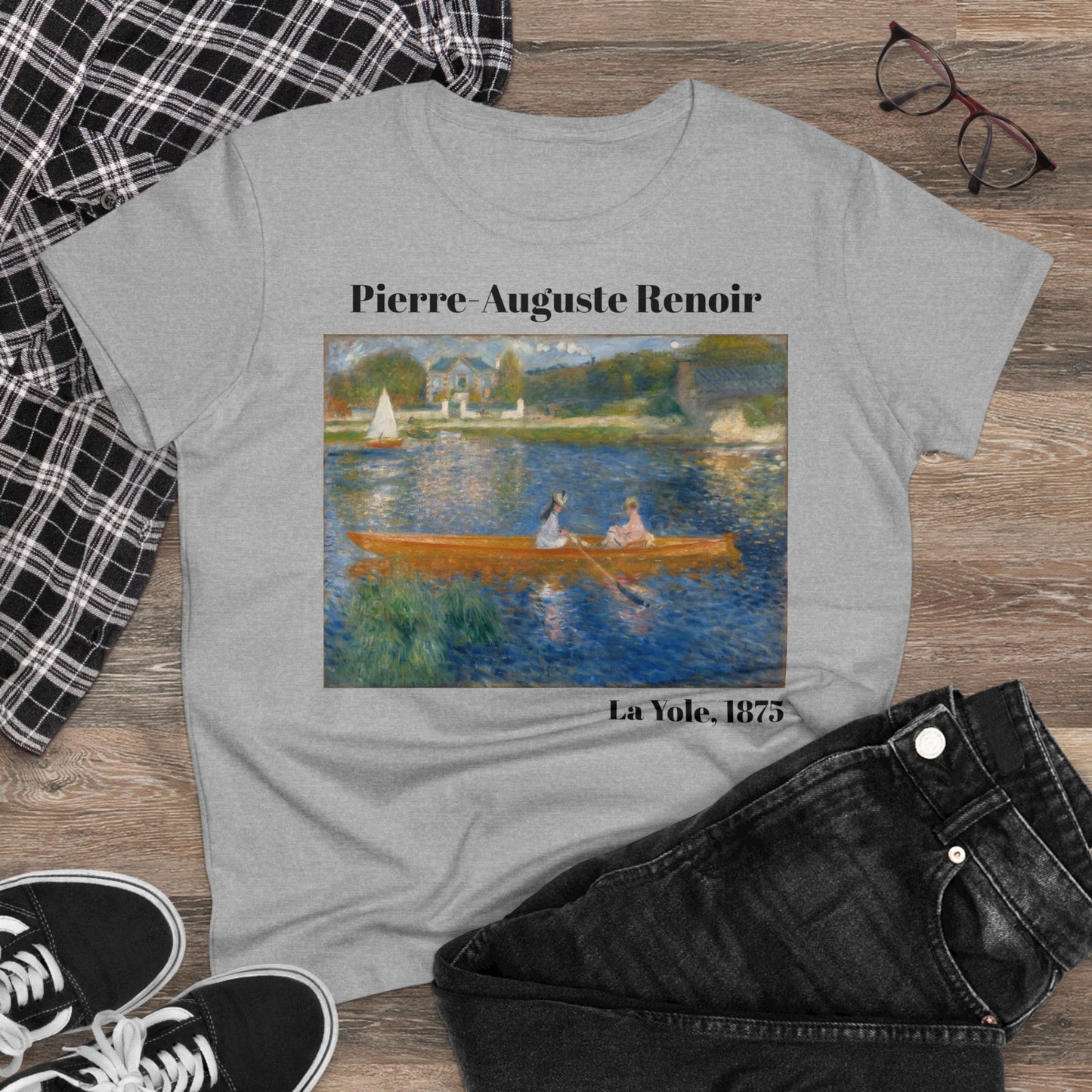 Pierre-Auguste Renoir "La Yole" Women's T-Shirt, cotton artsy tshirt