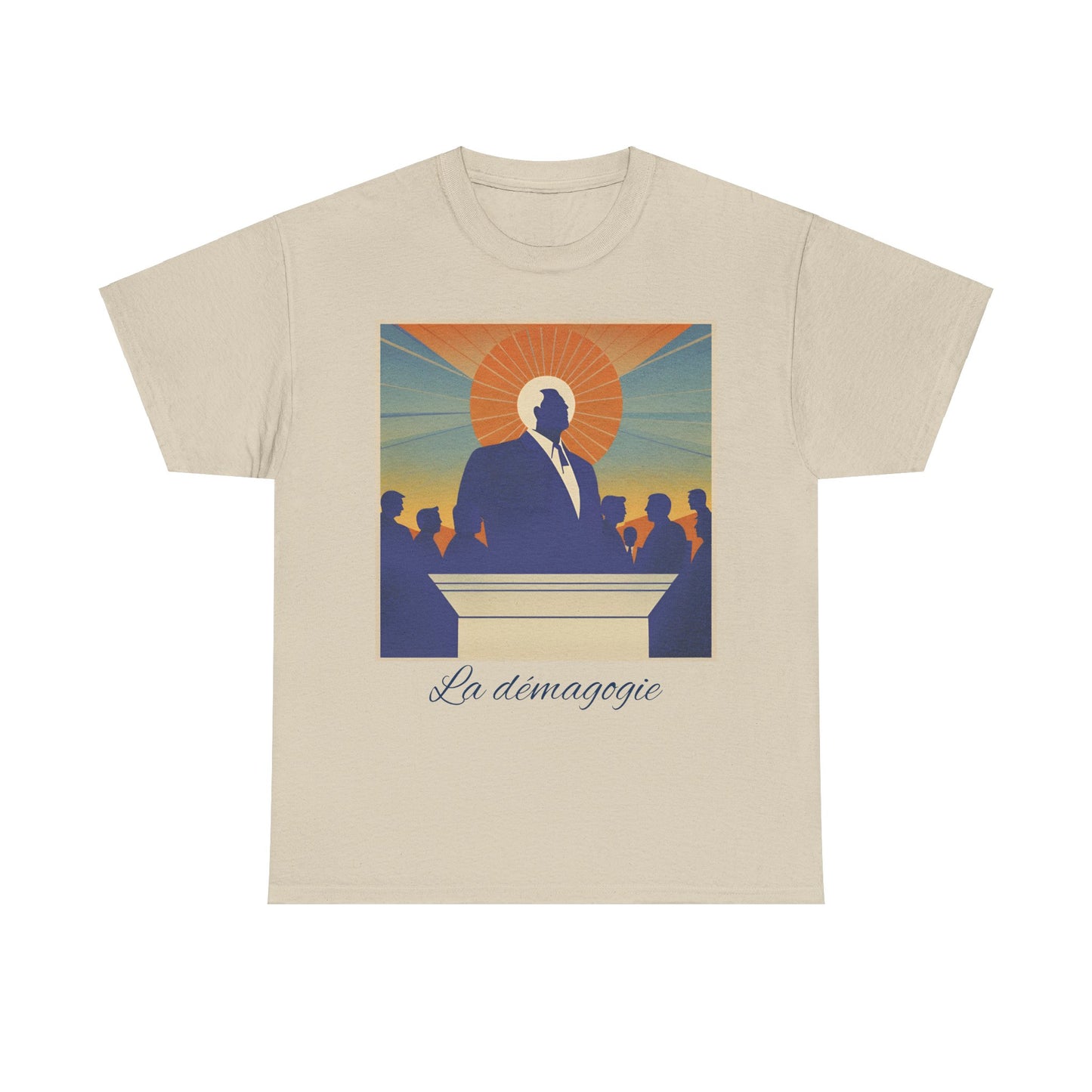 "La démagogie" Men's T-Shirt, graphic cotton tee