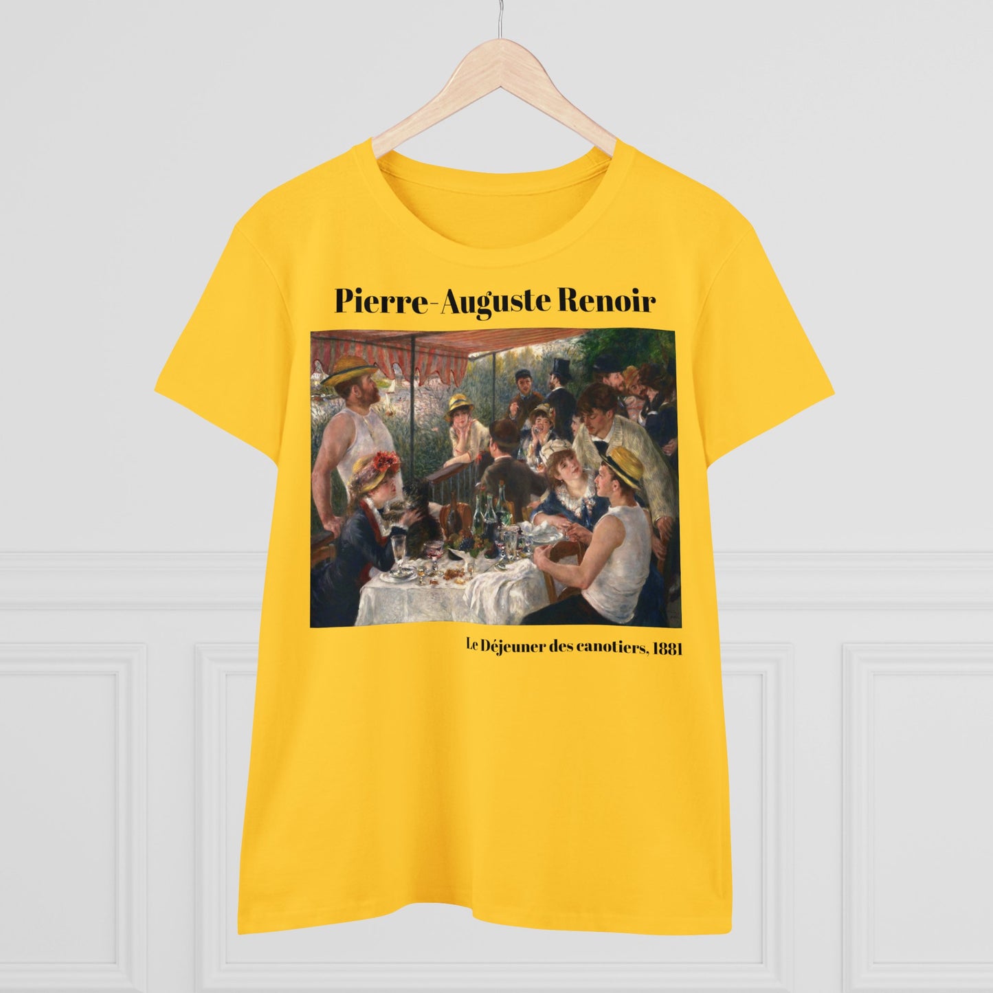 Pierre-Auguste Renoir, "Le Déjeuner des canotiers," Women's T-Shirt, gift for her, cotton artsy tshirt