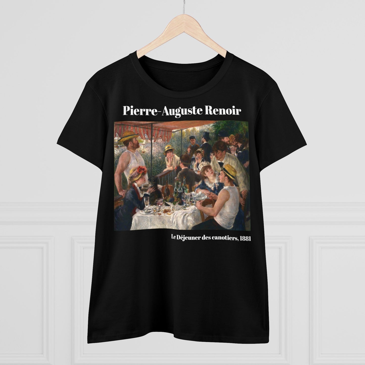 Pierre-Auguste Renoir, "Le Déjeuner des canotiers," Women's T-Shirt, gift for her, cotton artsy tshirt