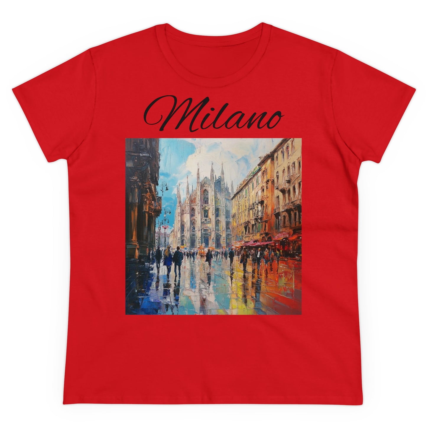 "Milano" Italy, Women's T-Shirt, graphic tee