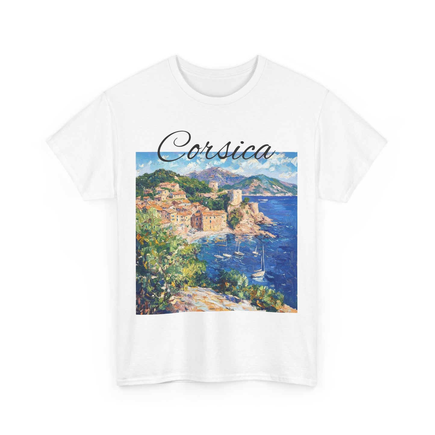 "Corsica" Men's Casual T-Shirt, La Corse, Artsy Aesthetic, Graphic tee, Gift