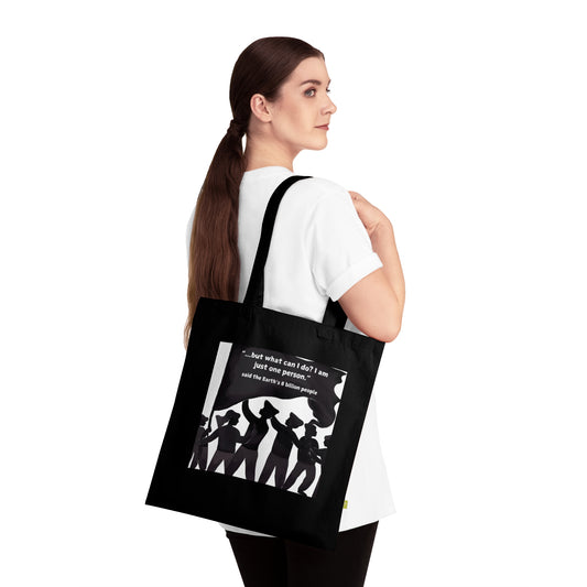 "Eight Billion People" - Organic Cotton Tote Bag