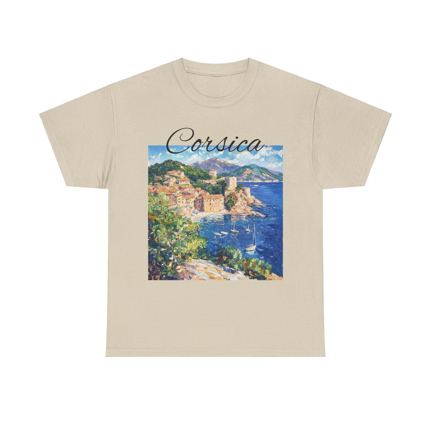 "Corsica" Men's Casual T-Shirt, La Corse, Artsy Aesthetic, Graphic tee, Gift