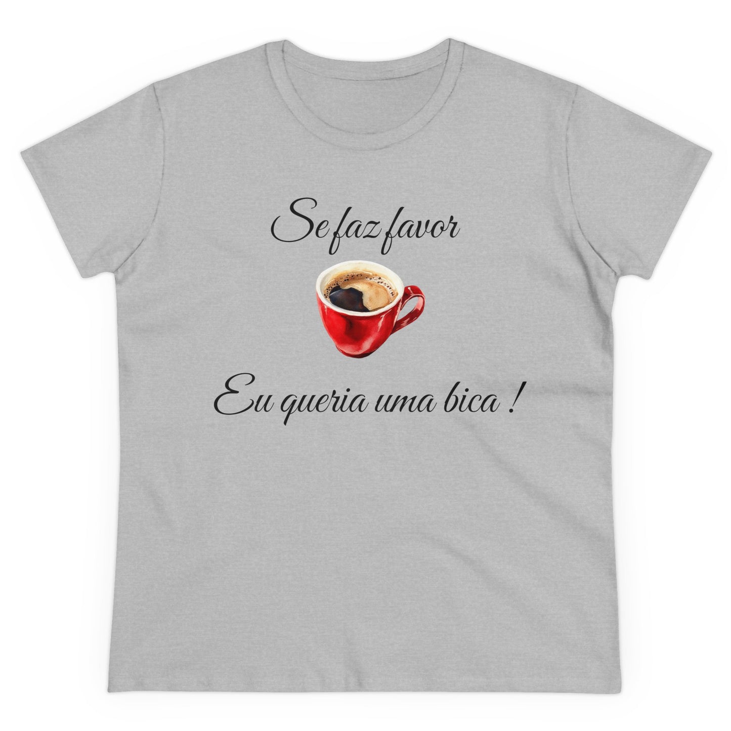 "Queria uma bica!" Women's T-Shirt, Portugal, Lisbon, Artsy Aesthetic, Graphic tee, Gift