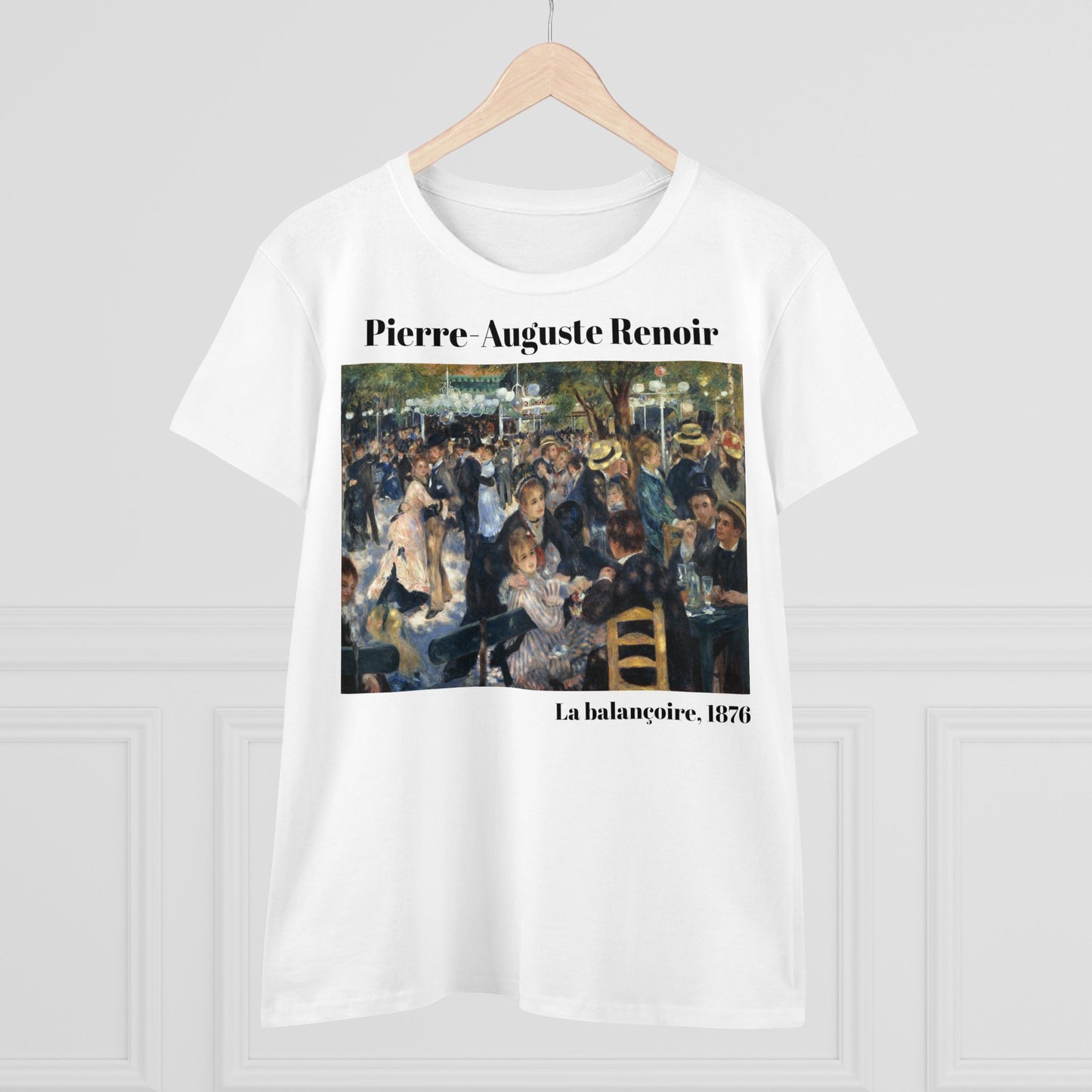 Pierre-Auguste Renoir "La balançoire" Women's T-Shirt, modern art graphic tee