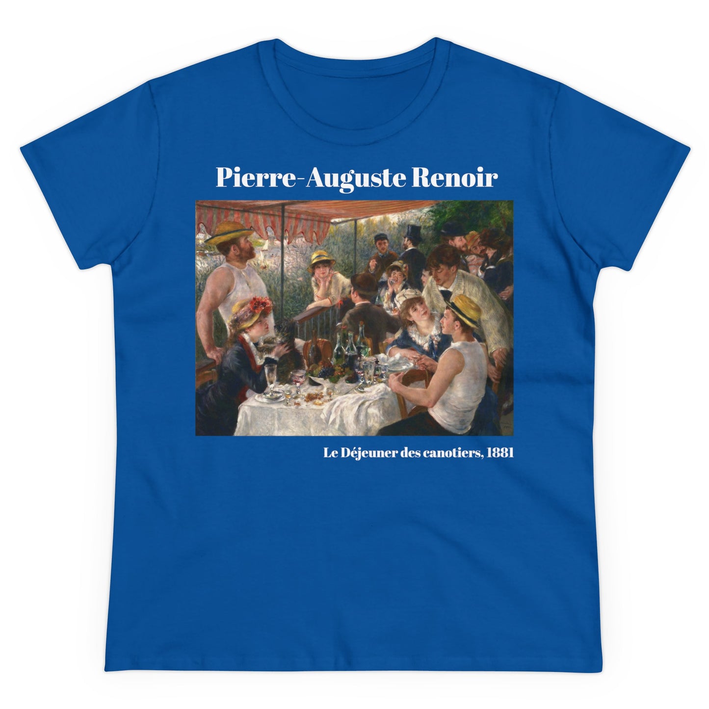 Pierre-Auguste Renoir, "Le Déjeuner des canotiers," Women's T-Shirt, gift for her, cotton artsy tshirt