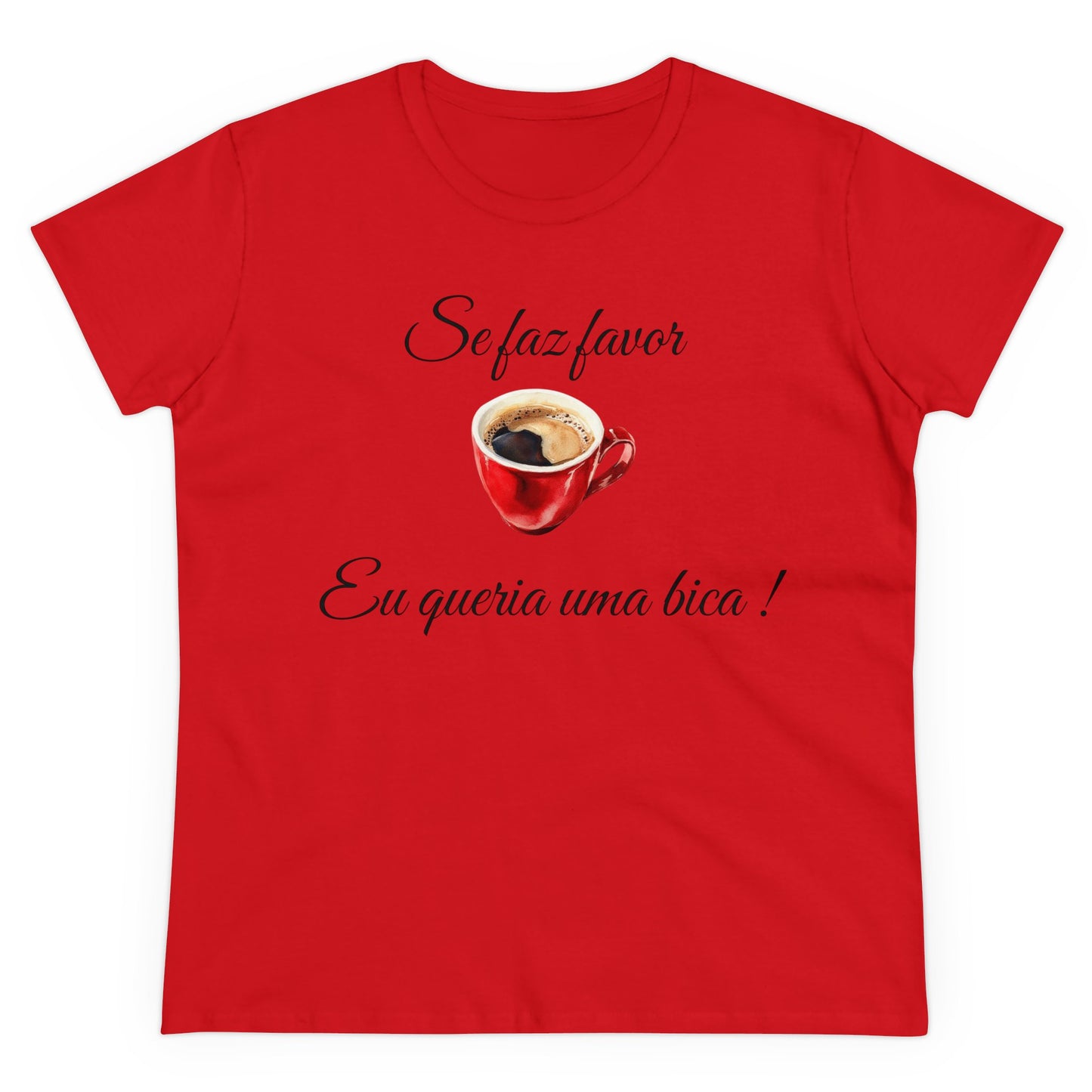 "Queria uma bica!" Women's T-Shirt, Portugal, Lisbon, Artsy Aesthetic, Graphic tee, Gift