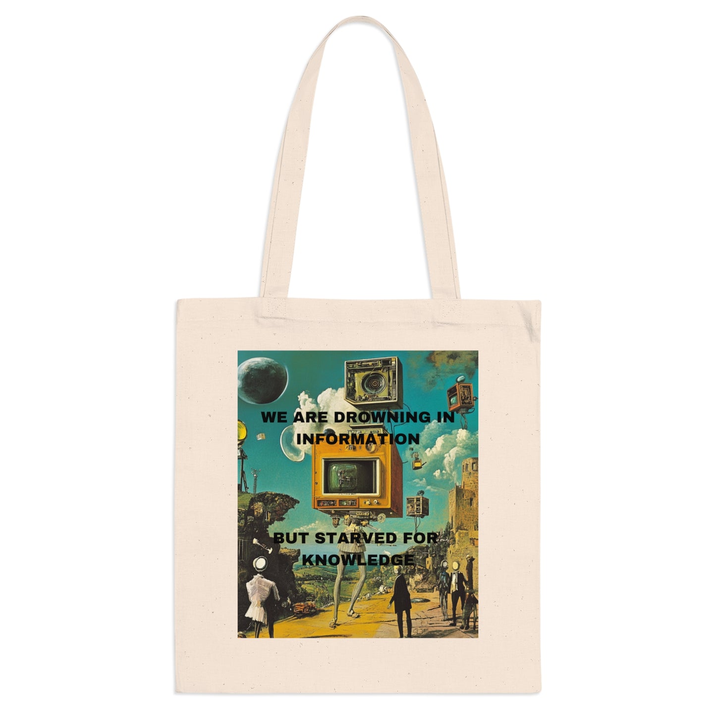 "Starved For Knowledge" Tote Bag