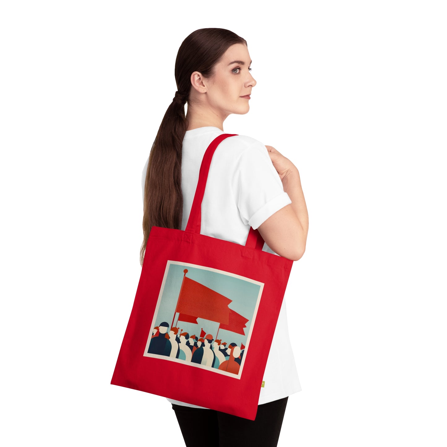 "Red Flag" - Organic Cotton Tote Bag