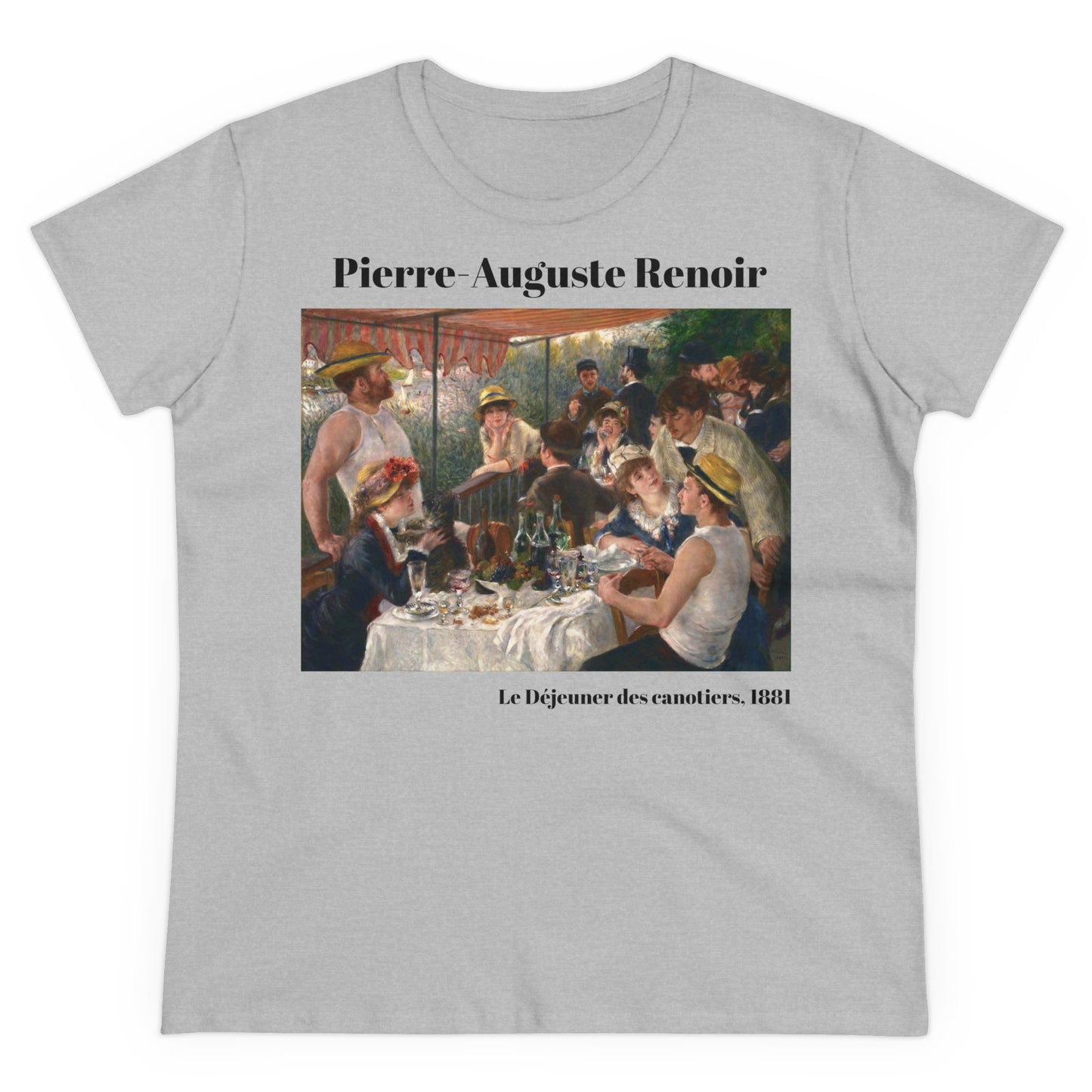 Pierre-Auguste Renoir, "Le Déjeuner des canotiers," Women's T-Shirt, gift for her, cotton artsy tshirt