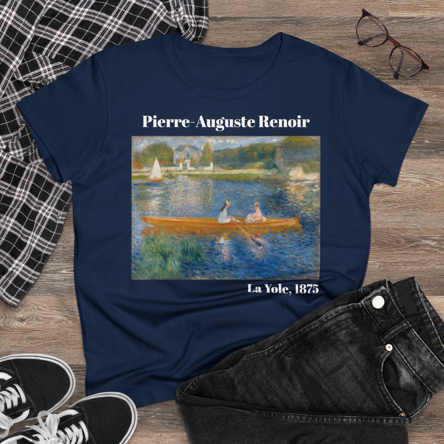 Pierre-Auguste Renoir "La Yole" Women's T-Shirt, cotton artsy tshirt