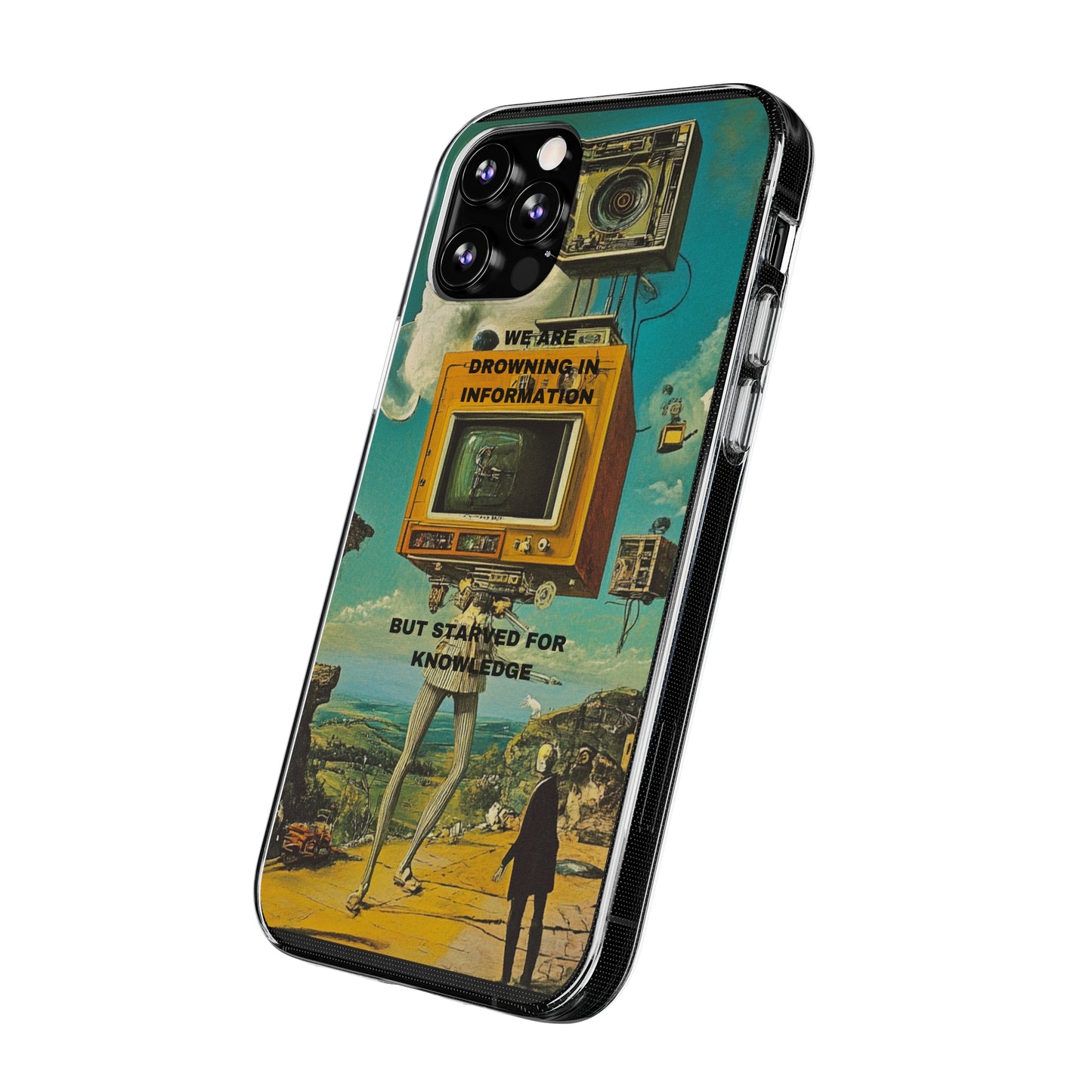 "Starved For Knowledge" Soft Phone Case