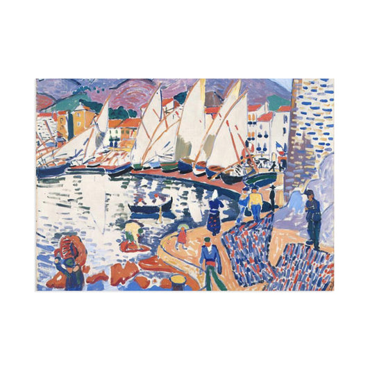 "Sécher les voiles" Fine Art Postcards