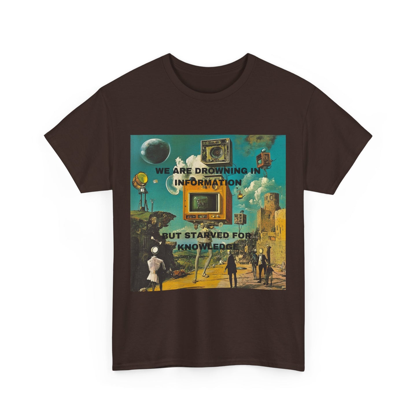 "Information Overload" Men's T-Shirt, cotton artsy tshirt