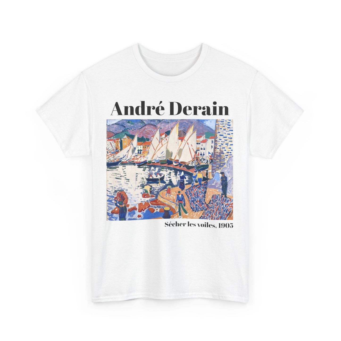 "Sécher les voiles" Men's T-Shirt, graphic tee, cotton artsy tshirt