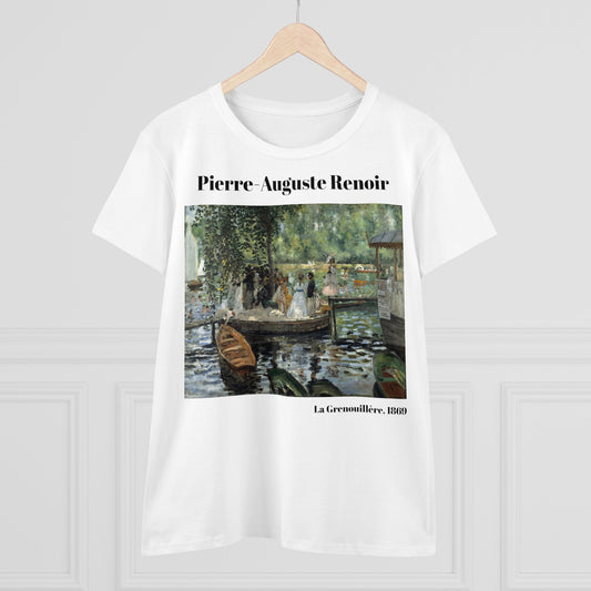 Pierre-Auguste Renoir "La Grenouillère" Women's T-Shirt, cotton artsy graphic tee